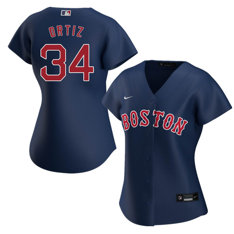 Nike Women #34 David Ortiz Boston Red Sox Baseball Jerseys Sale-Navy